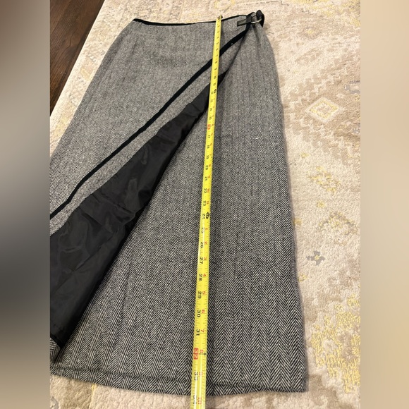 Talbots Vintage Made in USA Wool Long Wrap Skirt - Picture 8 of 8